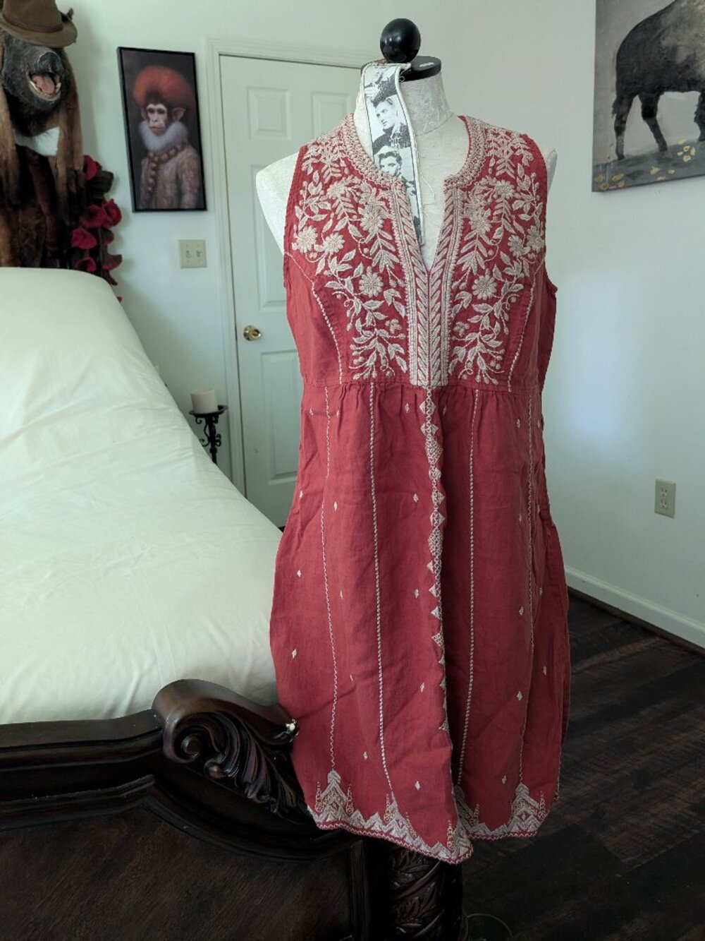 Johnny Was Corral Linen Dress